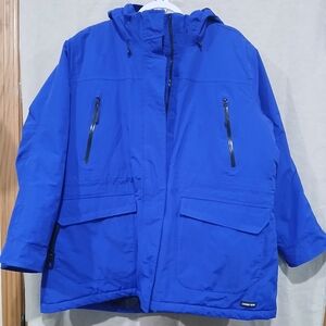 Lands' End Royal Blue Puffer Coat